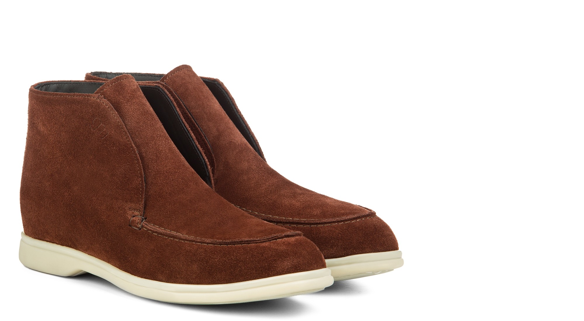 Careno - Bottines Rehaussantes en Cuir Daim de 6 cm à 8 cm en plus