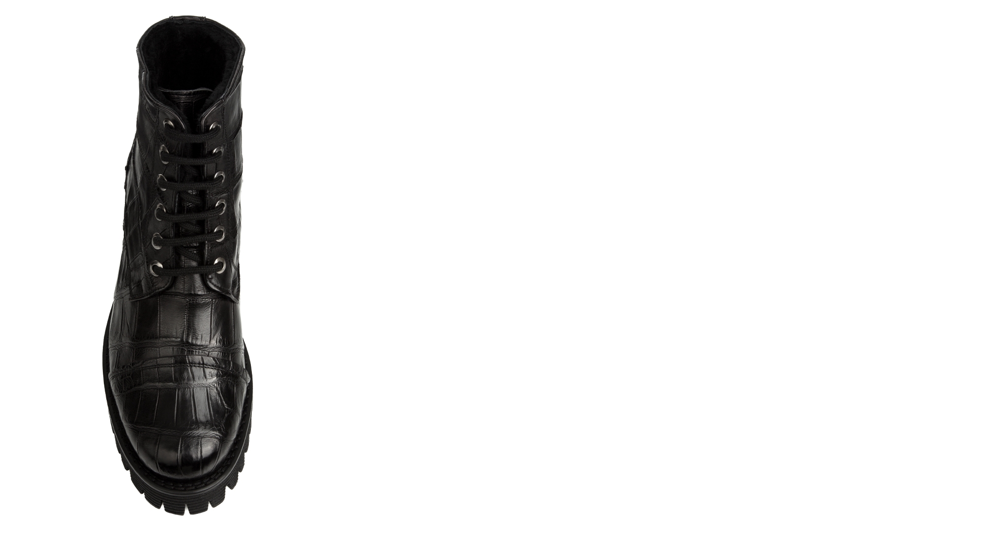 Carre d'Or - Bottes Rehaussantes en Cuir Crocodile de 6 cm à 10 cm en plus