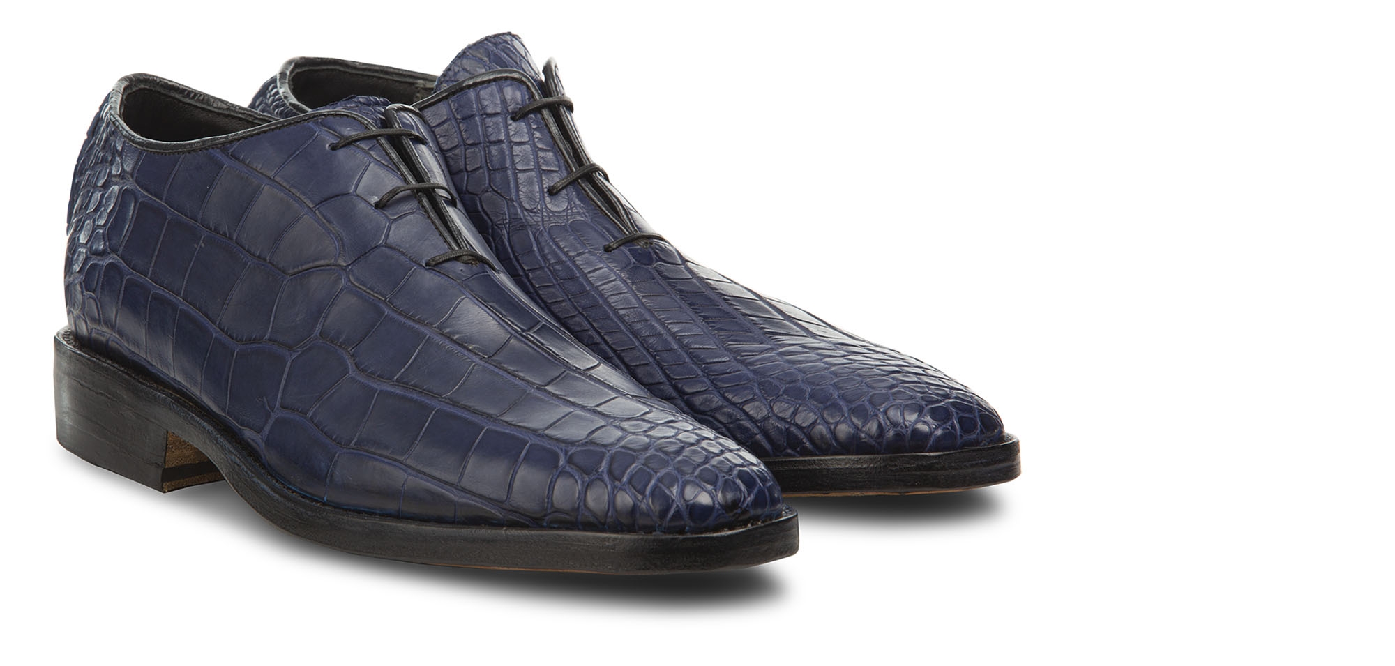 Agadir - Elevator shoes in Crocodile Leather up to 3.1 inches