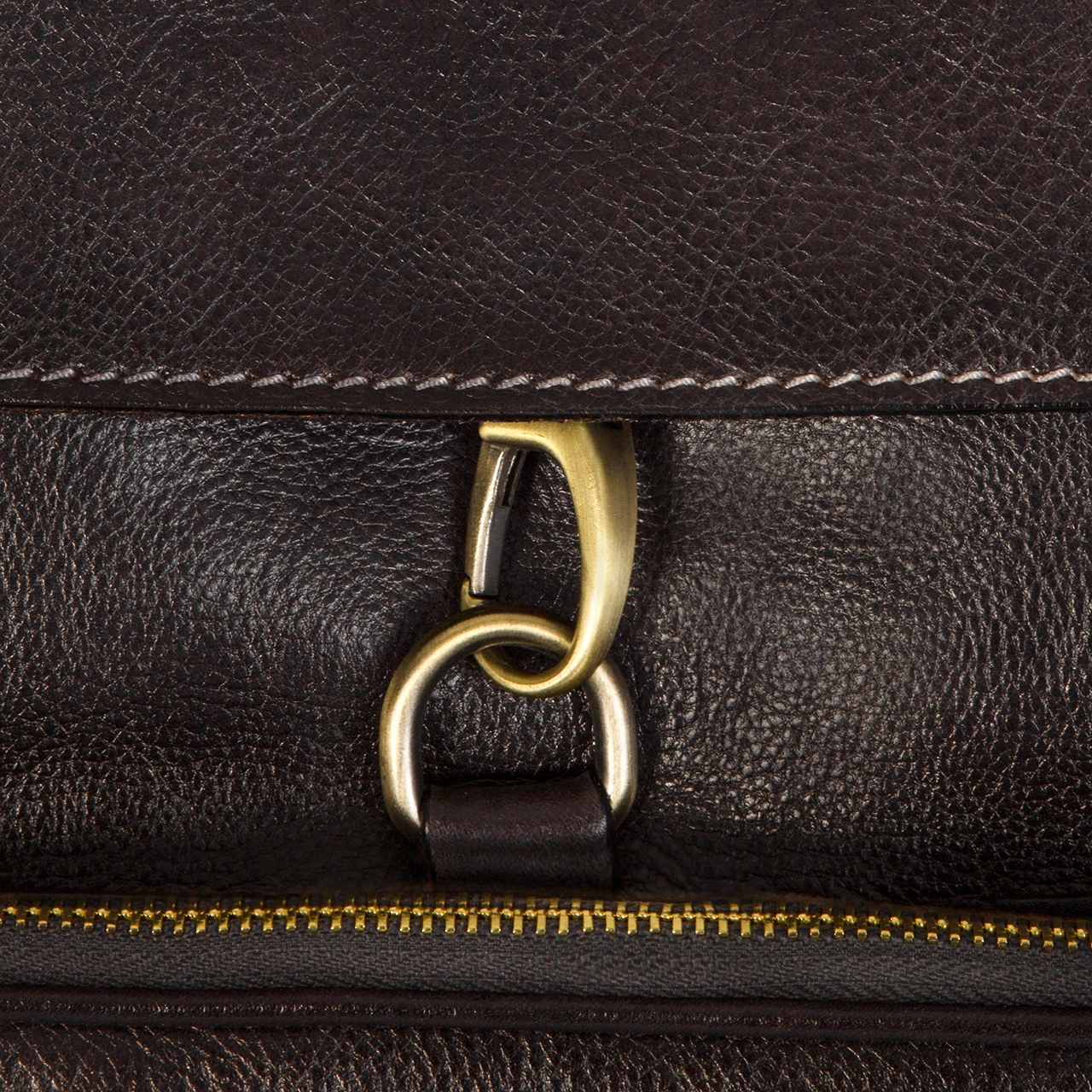 Running Man - Sac à dos en cuir Pratesi marron clair Design GuidoMaggi