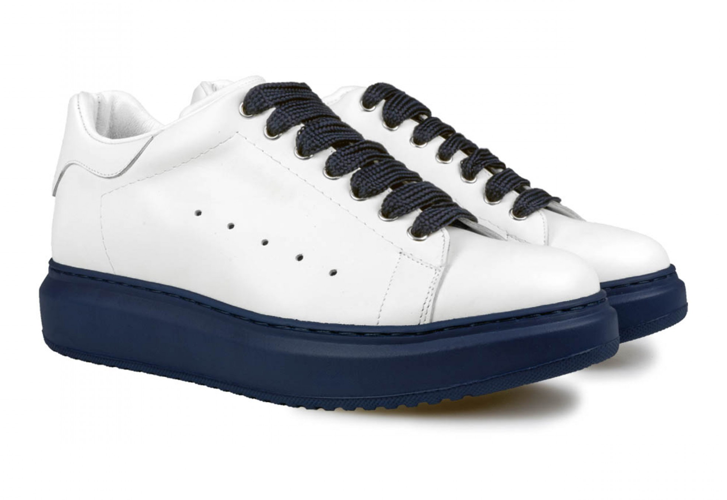 Ajax - Elevator Sneakers in Full Grain Leather from 2.4 to 3.1 inches 