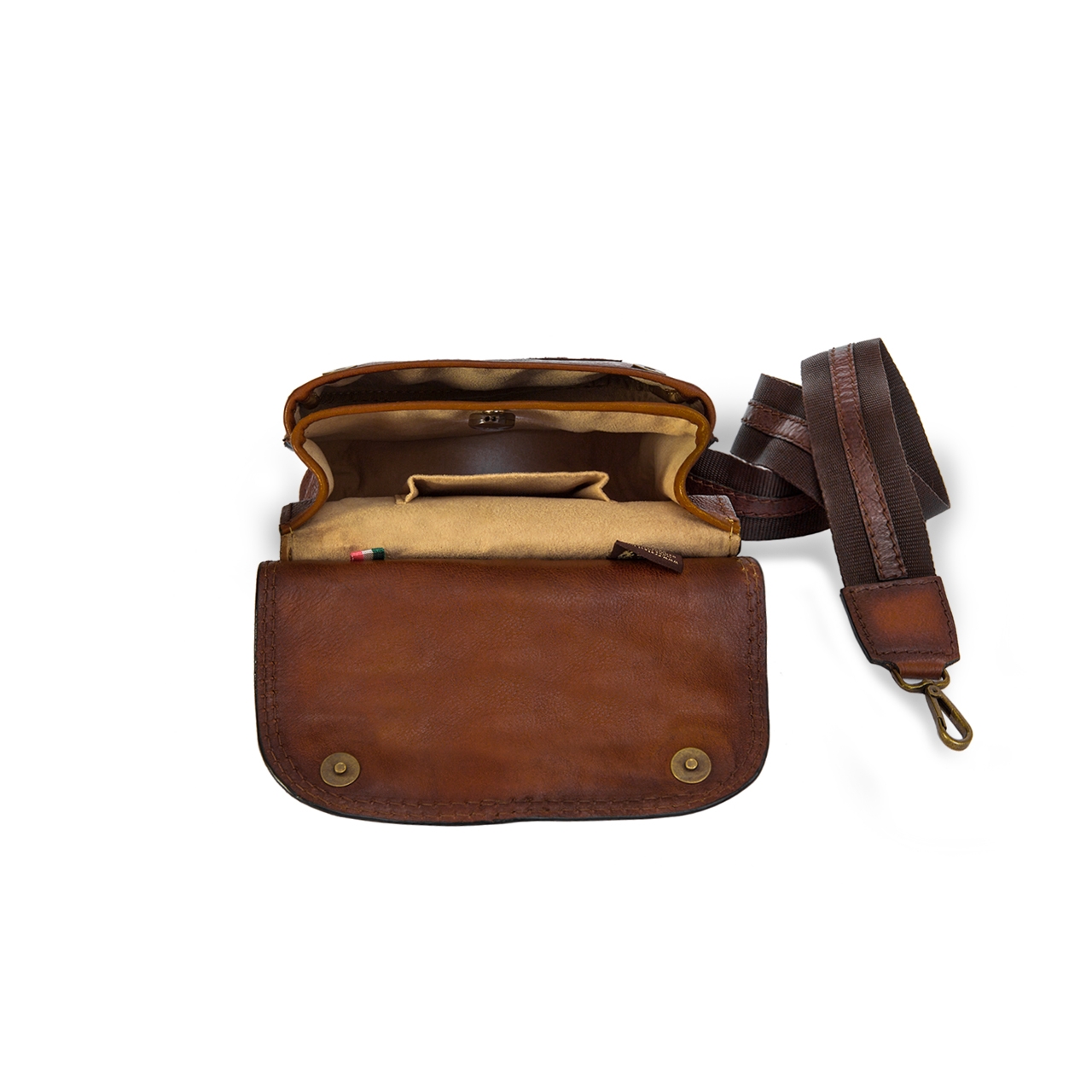 Bisaccia Brown - Sac à dos en cuir