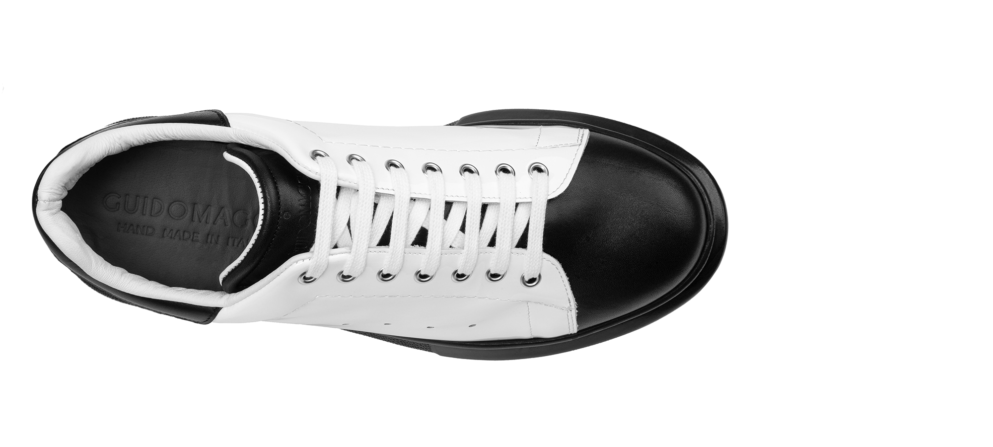 Penang - Sneakers rialzanti da uomo in Mix Pelle da 6 a 8 cm più alto