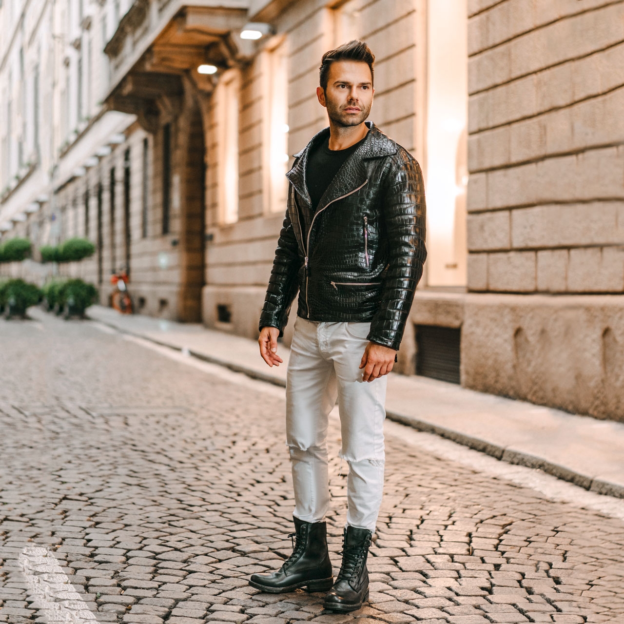 Croco Jacket - Veste en Cuir de crocodile
