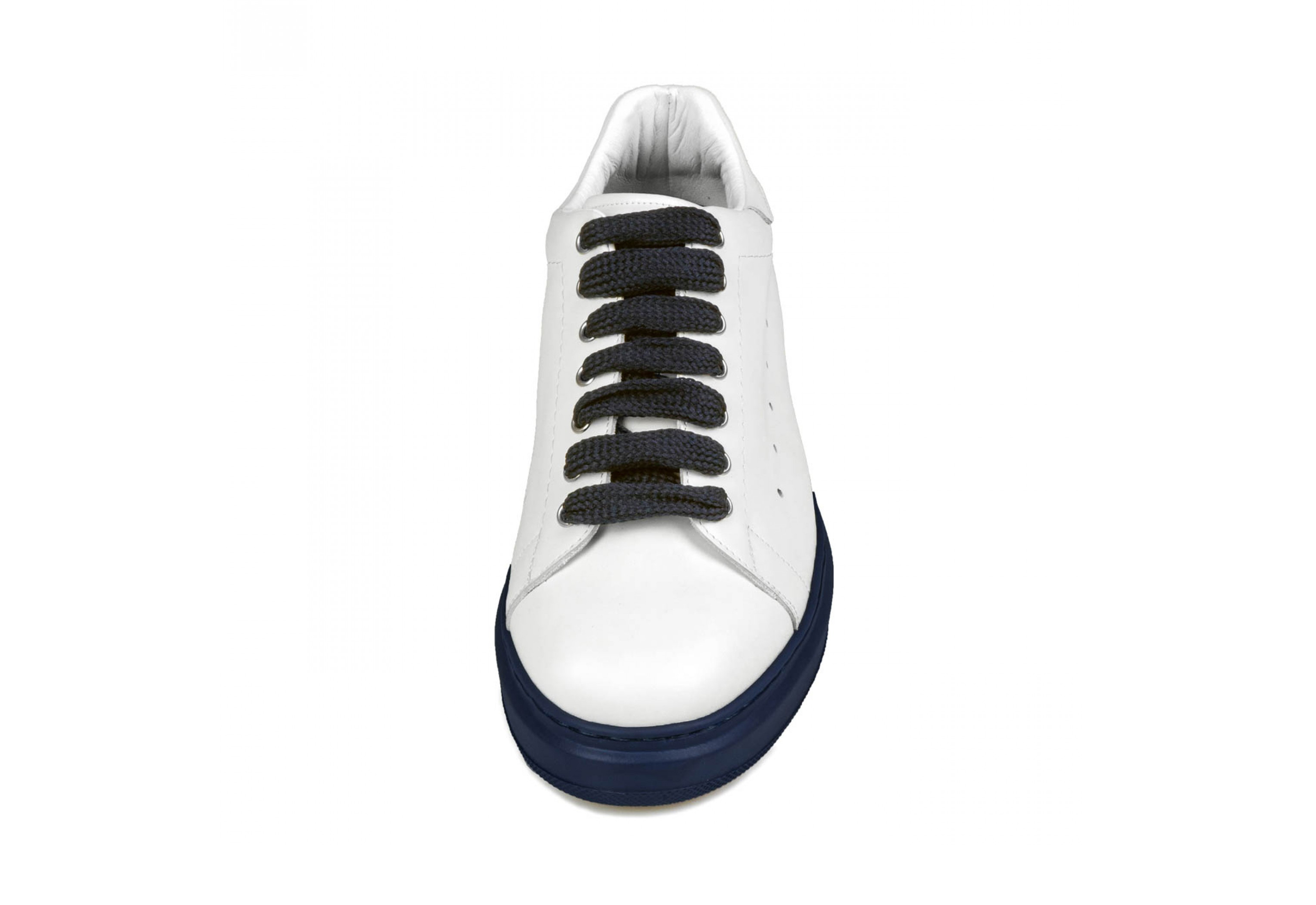 Ajax - Elevator Sneakers in Full Grain Leather from 2.4 to 3.1 inches 