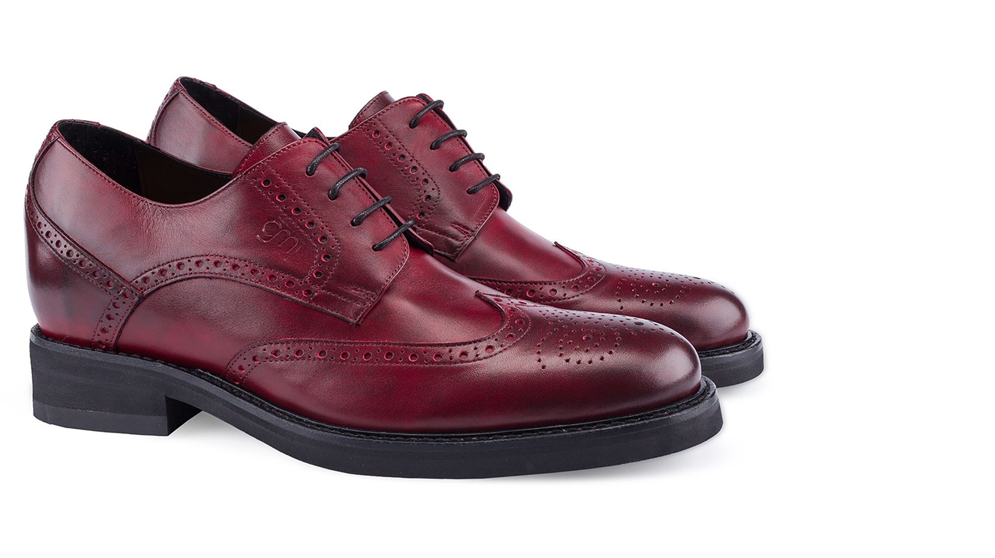 Andalucìa - Classiques chaussures rehaussantes en Cuir Pleine Fleur de 6 cm à 8 cm en plus