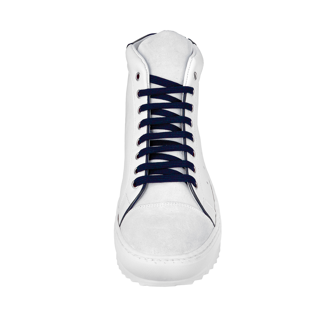 Olympia - Baskets rehaussantes en Cuir Daim / Cuir verni de 6 cm à 8 cm en plus