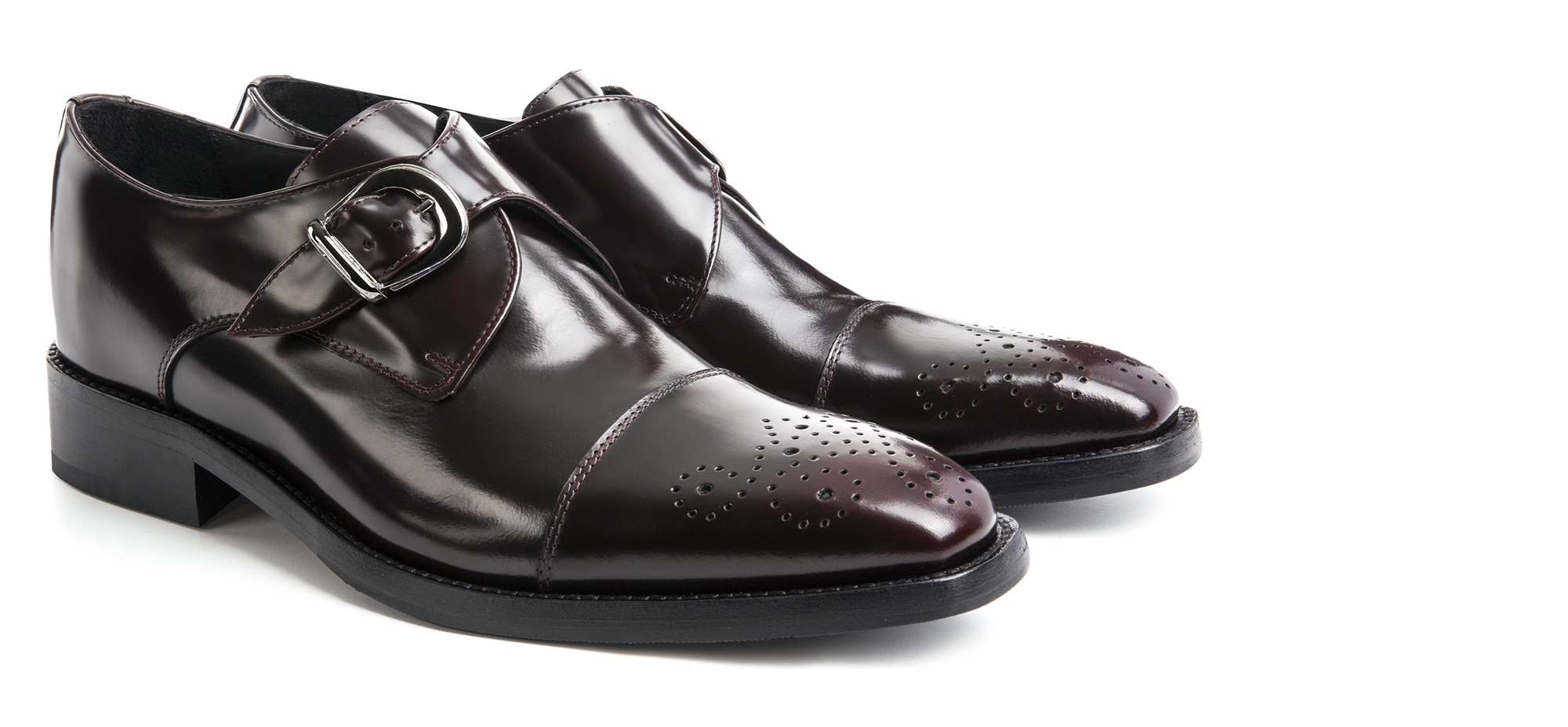 Burnaby -Classiche Monofibia rialzanti da uomo in pelle fino a 8 cm più alto