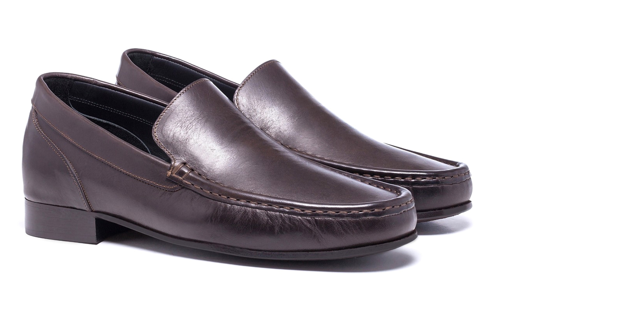 Ankara - Mocassins rehaussants en Cuir Cordovan jusqu'à 6,5 cm en plus