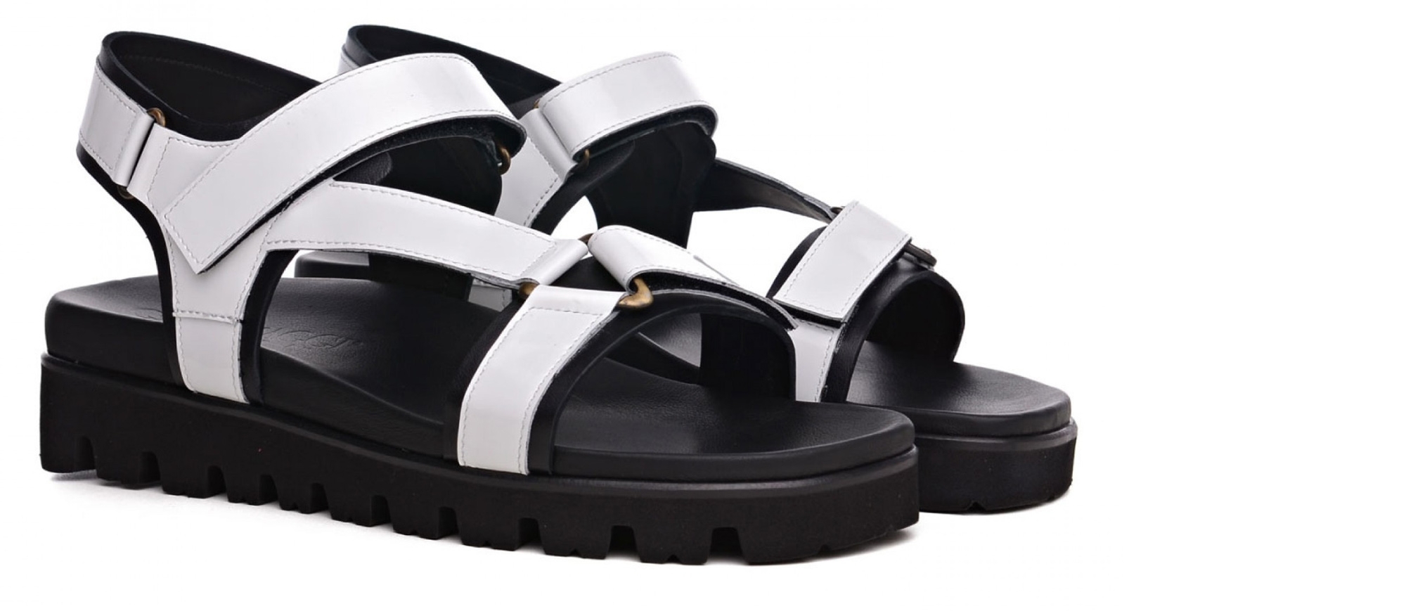 Saint Kitts - Sandales rehaussantes en Cuir Vernis jusqu'à 6 cm en plus