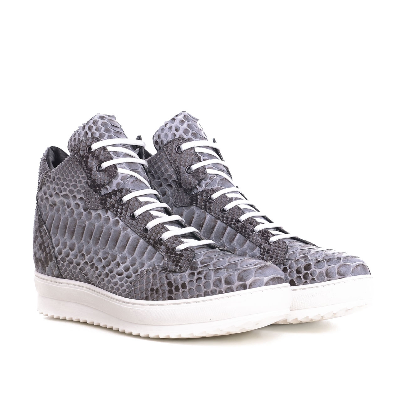 Barbados - Elevator Sneakers in Leather plus from 2.4 to 4 inches