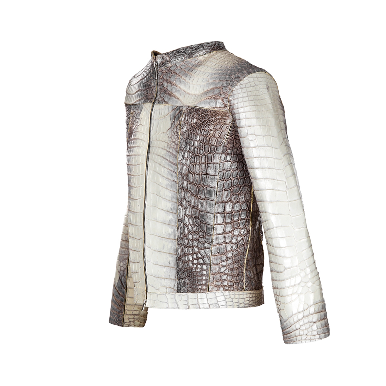 Heimdall - Biker style Jacket in alligator Leather