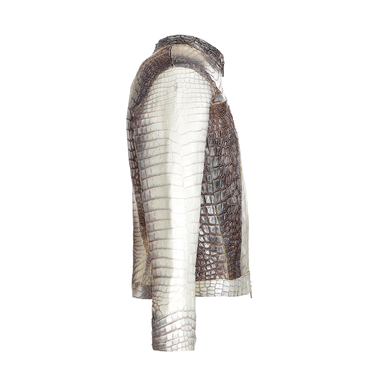 Heimdall - Biker style Jacket in alligator Leather