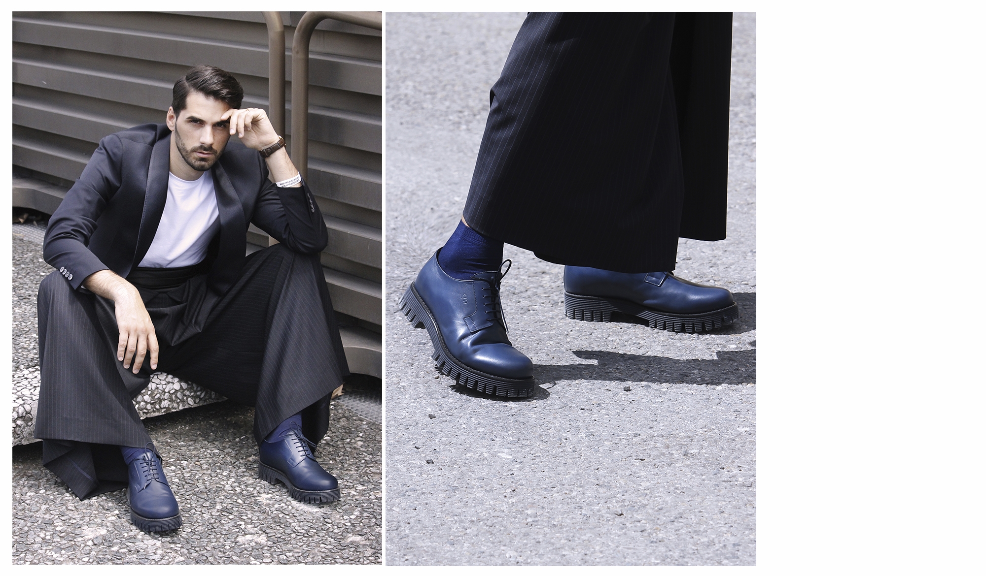 AZUL - SCARPE CON RIALZO IN PELLE DA 6 A 8 CM PIÙ ALTO