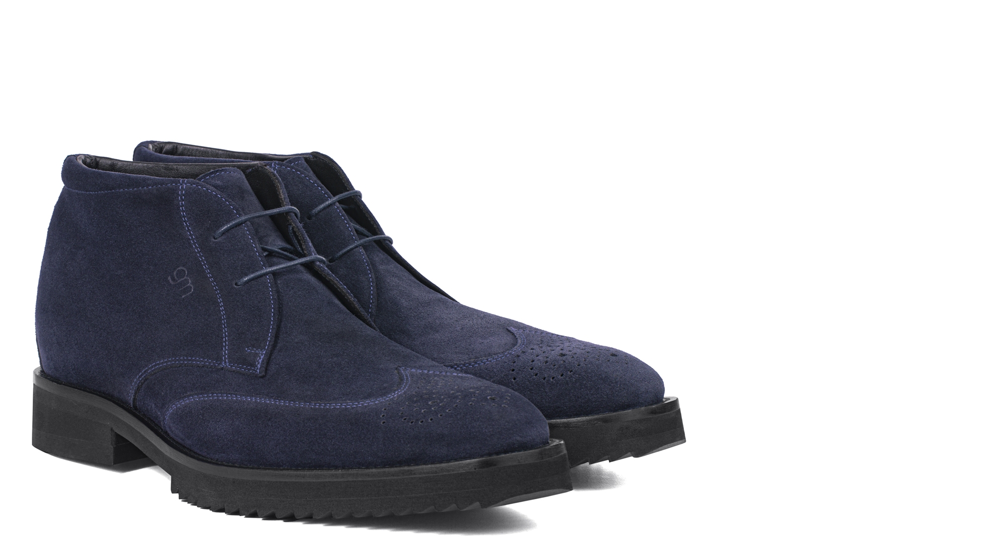 Ascot - Bottines rehaussantes en Cuir Daim de 6 cm à 8 cm en plus