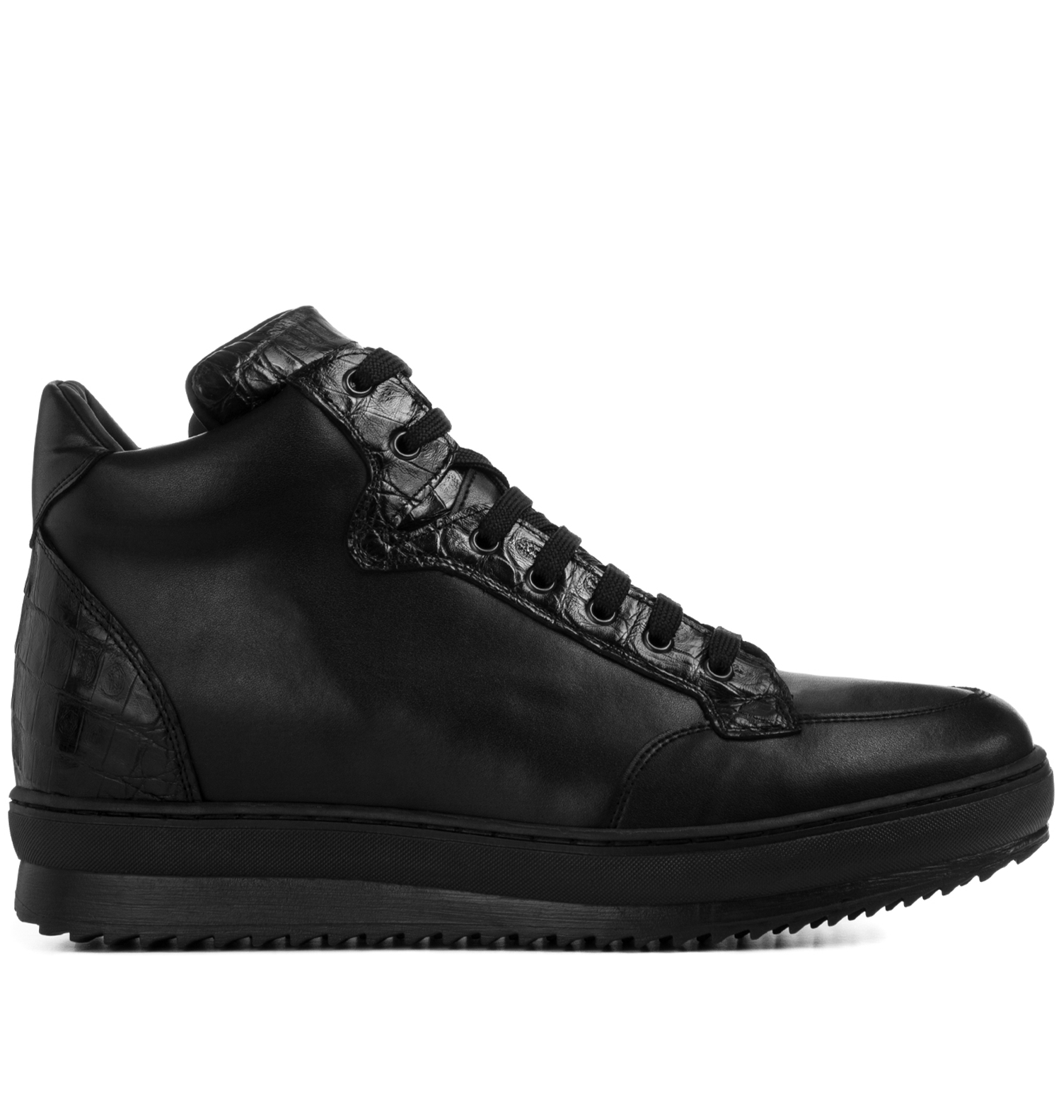 Camaiore - Sneakers da uomo con rialzo in Mix Pelle da 6 a 10 cm più alto