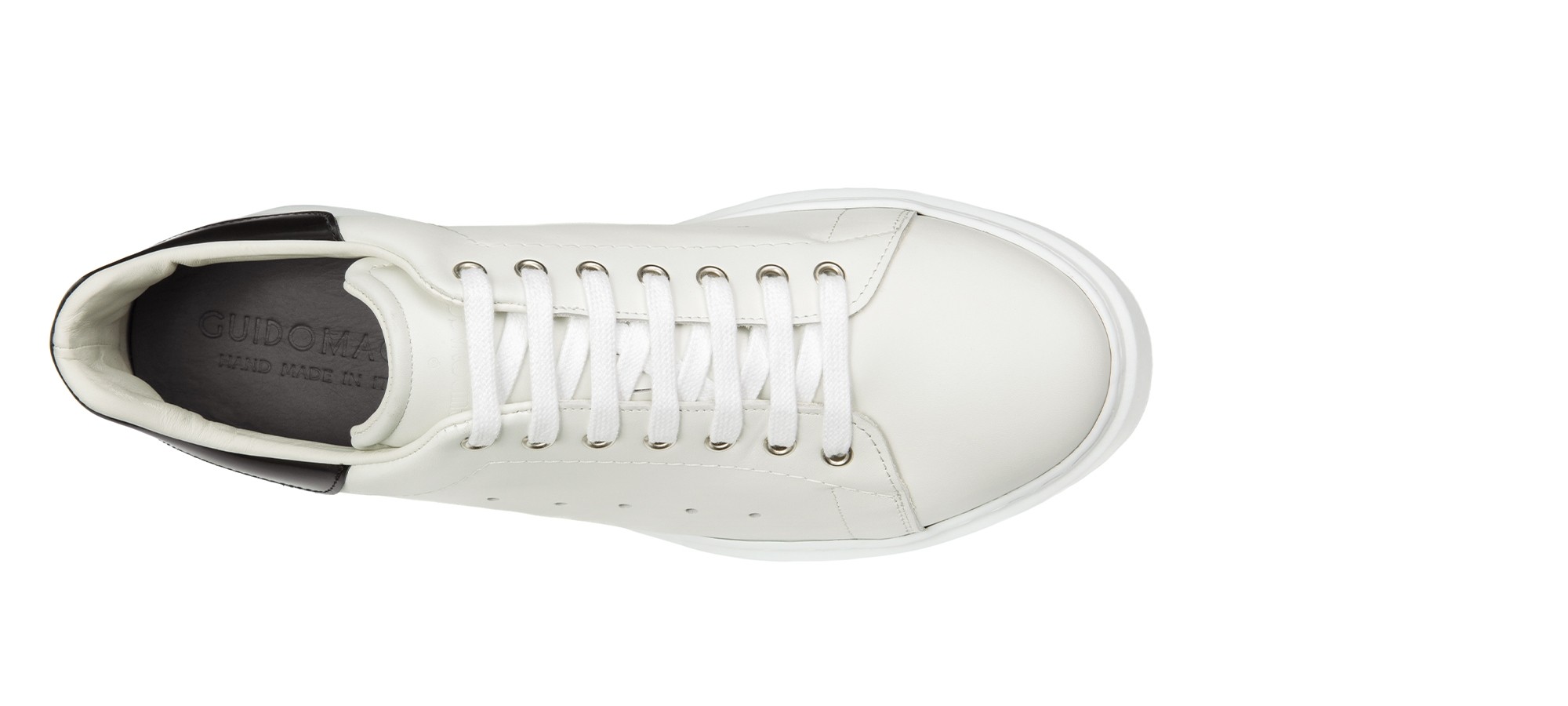 Bahia - Elevator Sneakers in Full Grain Leather from 2.4 to 3.1 inches
