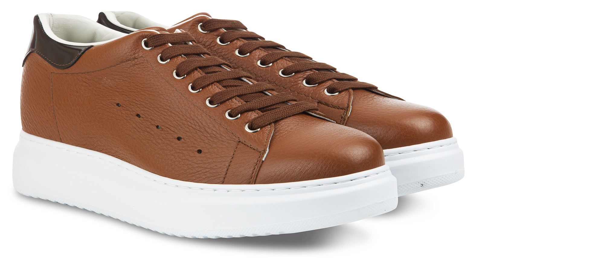Banff - Baskets rehaussantes en Cuir de Cerf de 6 cm à 8 cm en plus