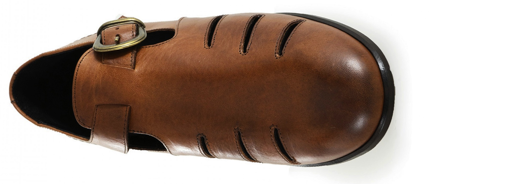  Scilla - Elevator Sandals in Full Grain Leather up to 2 inches