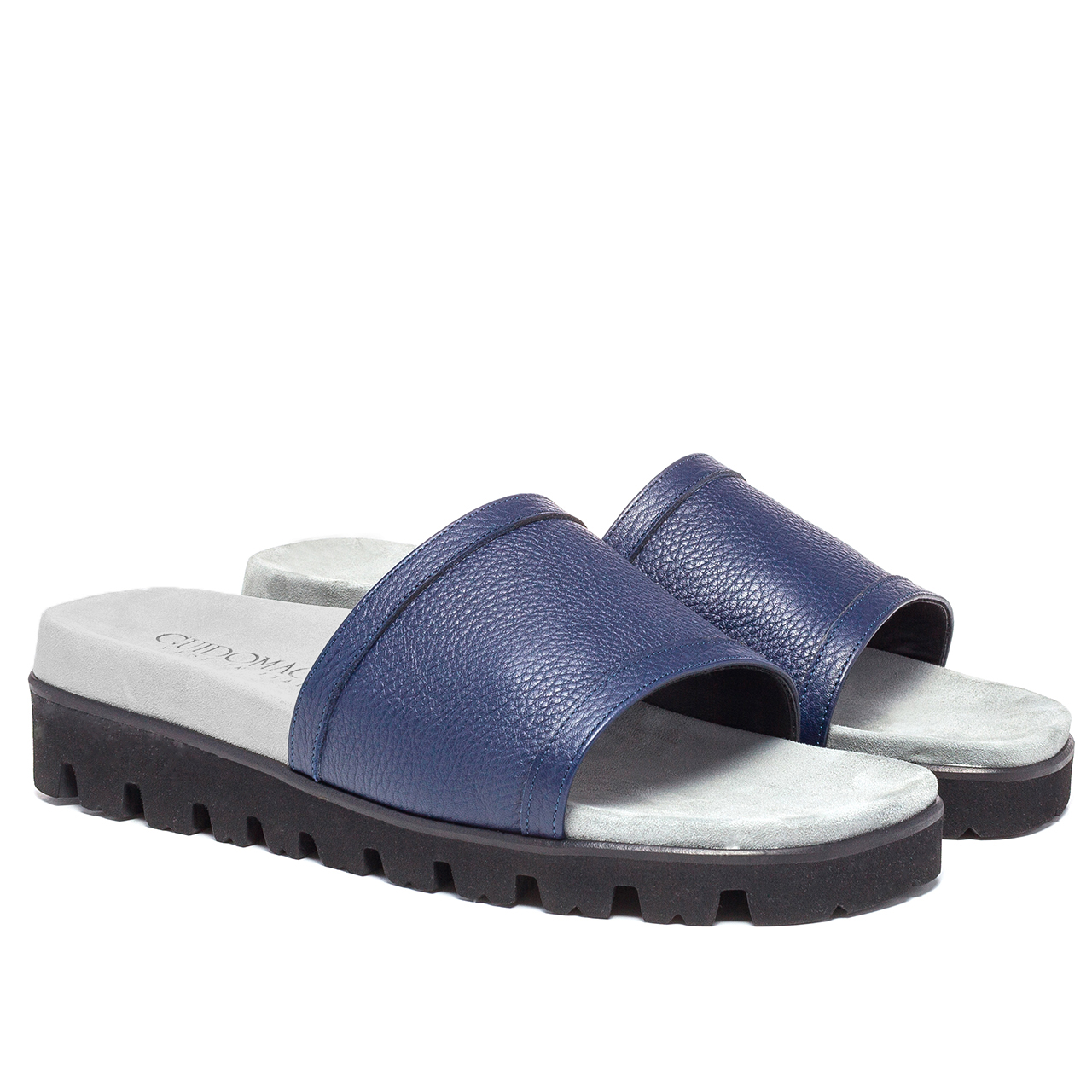 Key Islands - Sandali rialzanti in Pelle Pieno Fiore fino a 6 cm più alto