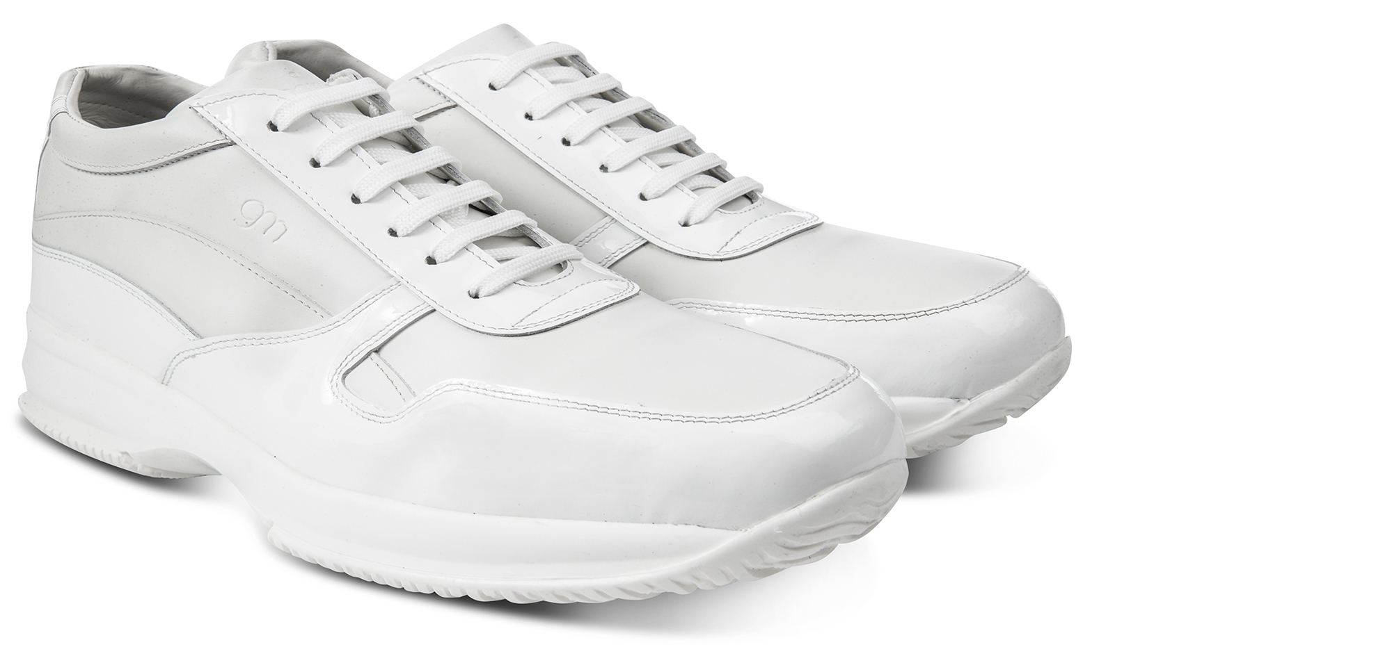 Bal Harbour - Elevator Sneakers in Full Grain Leather from 2.4 to 4 inches 