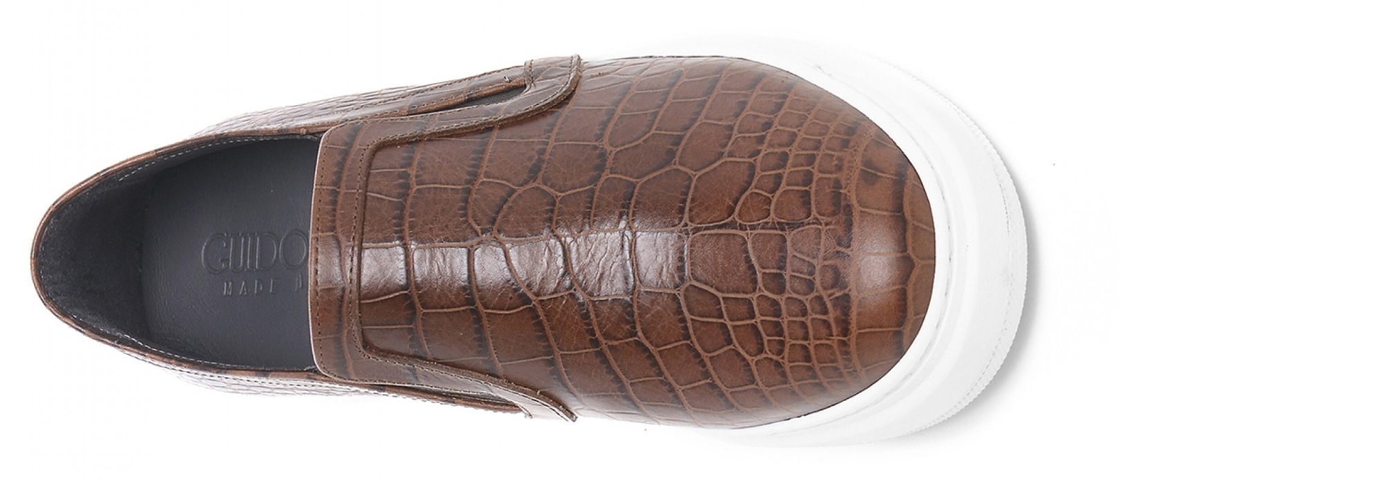 Boa Vista - Slip-On con rialzo in Pelle Pieno Fiore Stampato Fino a 6.5 cm più alto