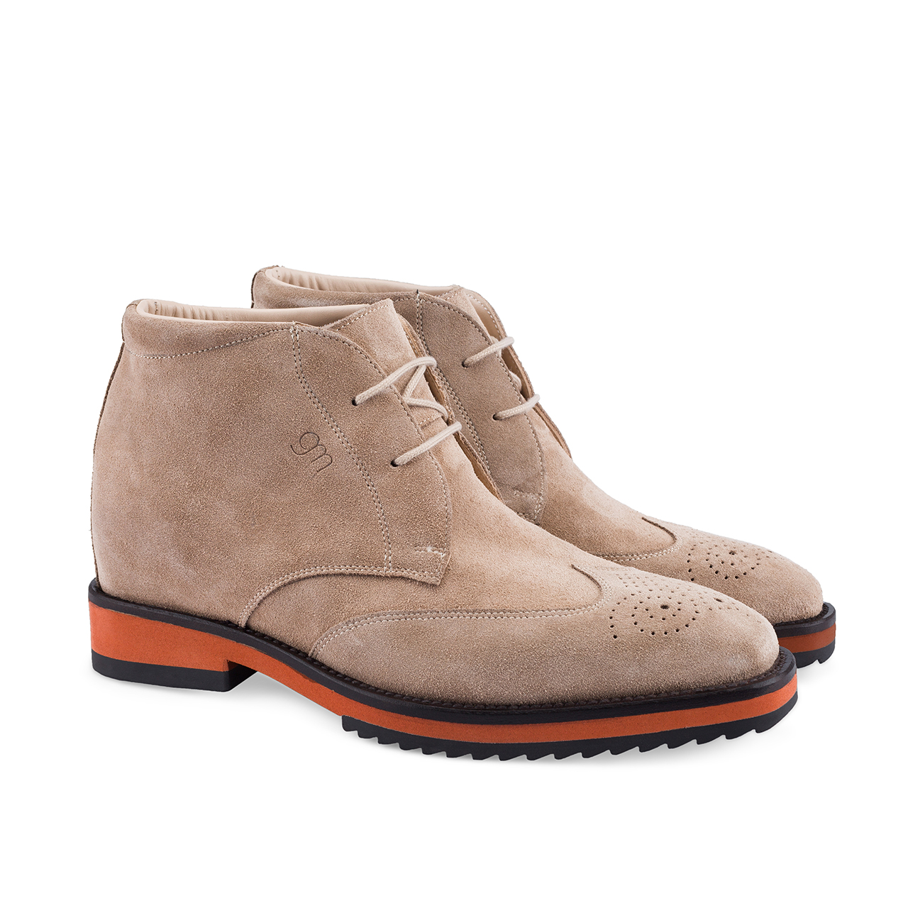 Cyprus - Elevator Boots in Suede Leather from 2.4 to 3.1 inches
