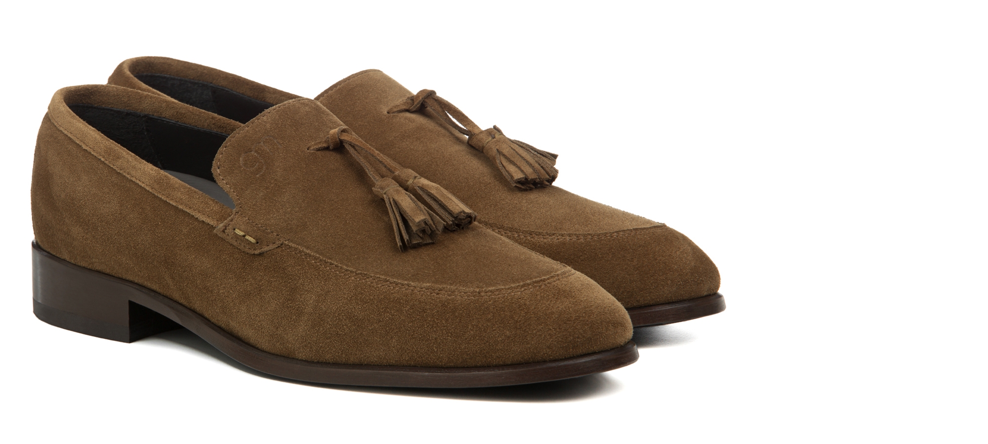 Pueblo - Mocassini con rialzo interno da uomo in Pelle Scamosciata fino a 6,5 cm più alto