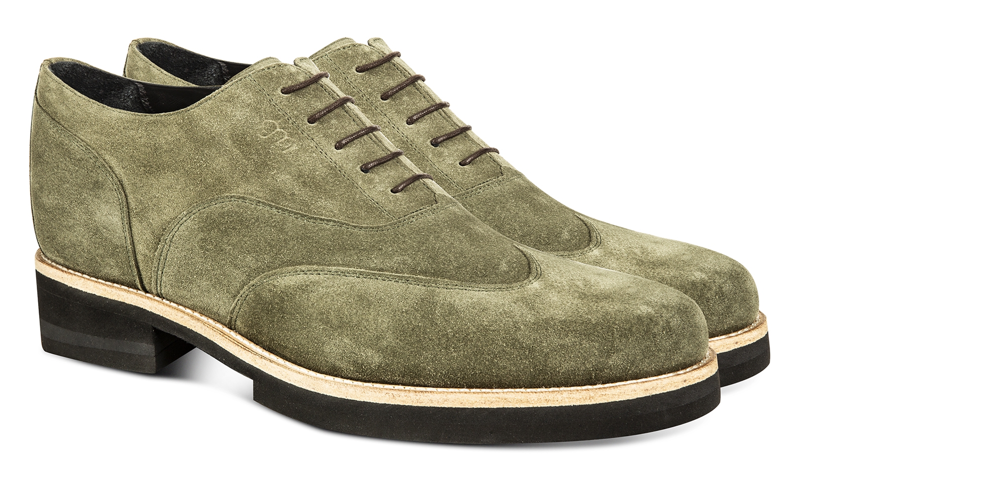 BACABAL - SCARPE CLASSICHE RIALZANTI IN PELLE SCAMOSCIATO FINO A 12 CM PIÙ ALTO