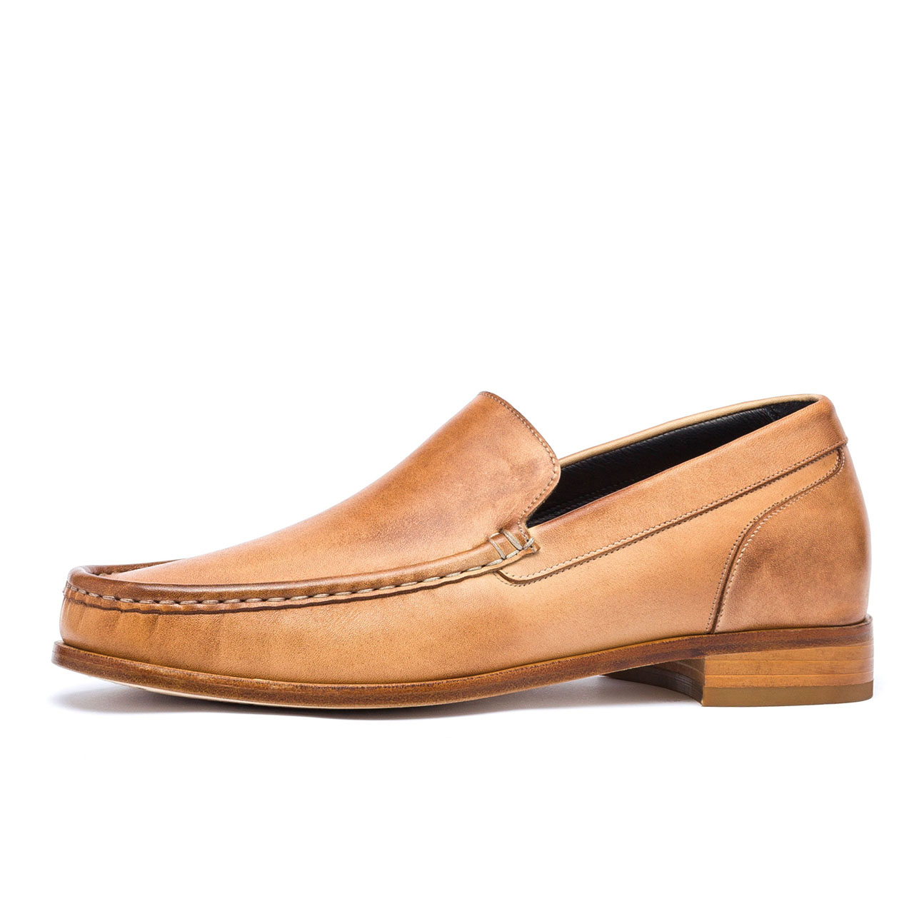  Nile - Elevator Loafers in Full grain Leather up to 2.6 inches
