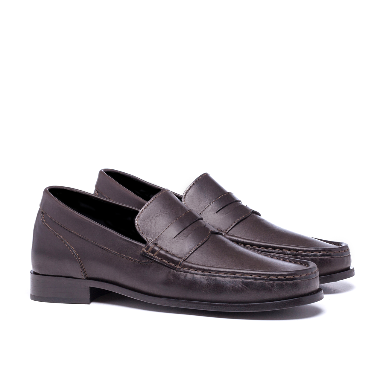 Samarcanda - Mocassins rehaussants en Cuir Cordovan jusqu'à 6 cm en plus