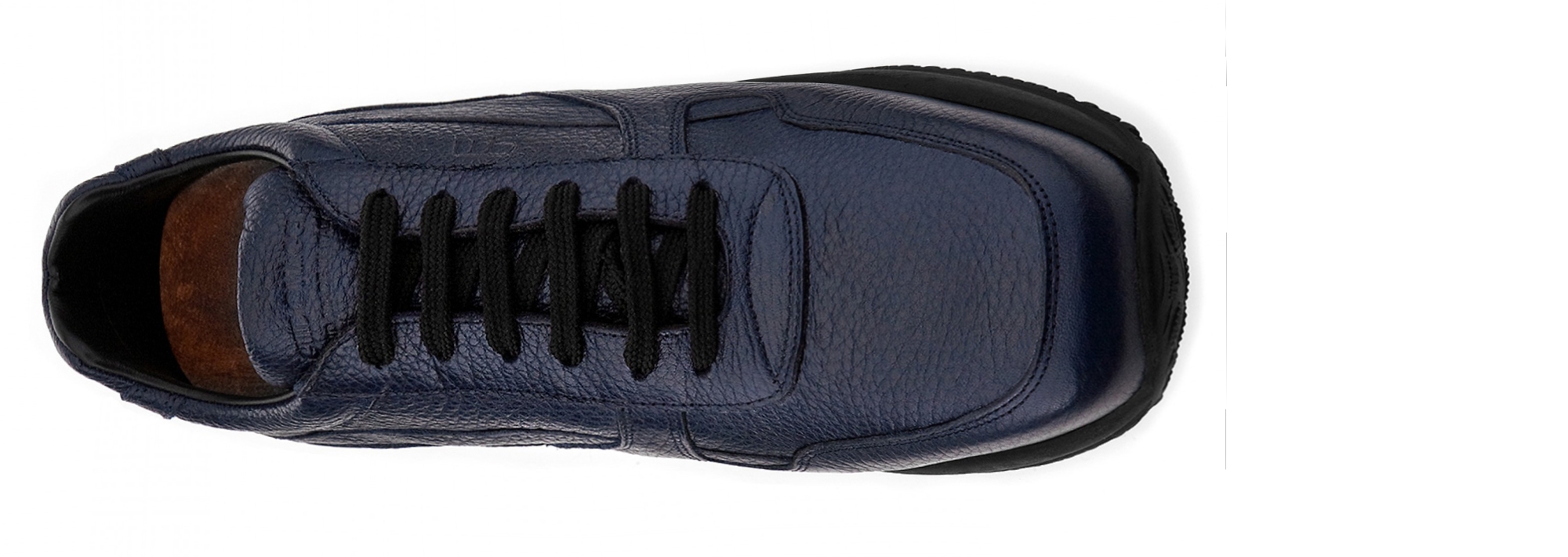 Atlanta - Elevator Sneakers in Full Grain Leather from 2.4 to 4 inches