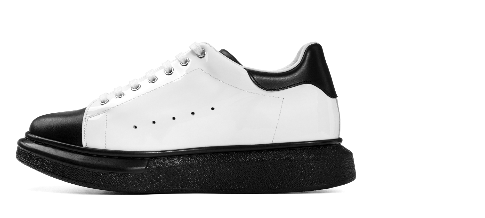 Penang - Sneakers rialzanti da uomo in Mix Pelle da 6 a 8 cm più alto
