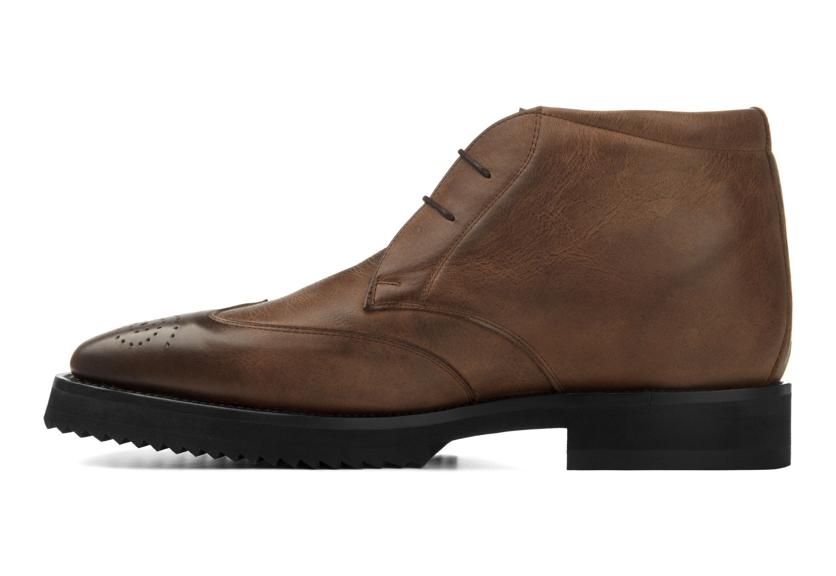 Calama - Elevator Ankle Boots in Leather from 2.4 to 3.1 inches