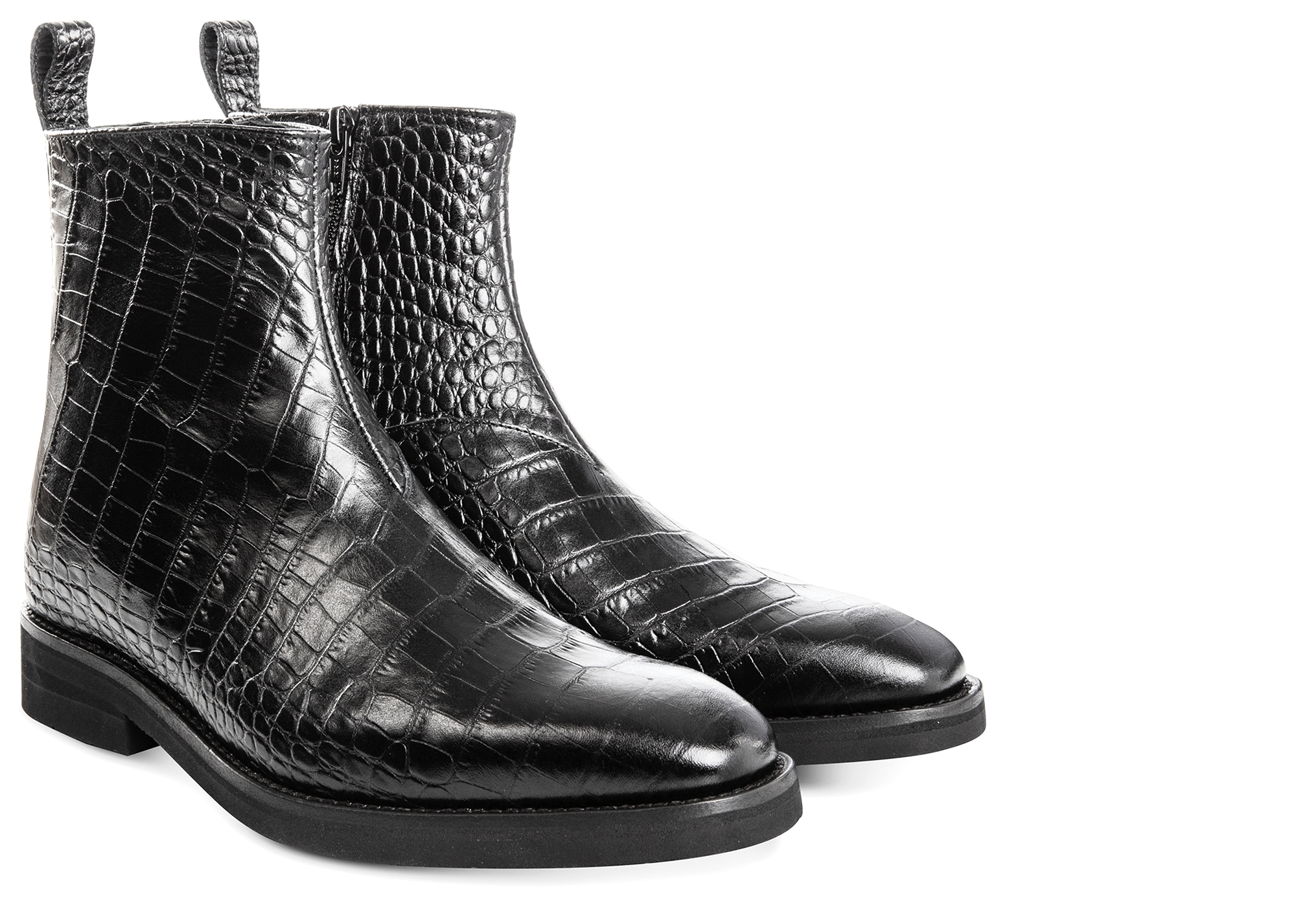  Noto - Elevator Boots in full grain Leather from 2.4 to 4 inches