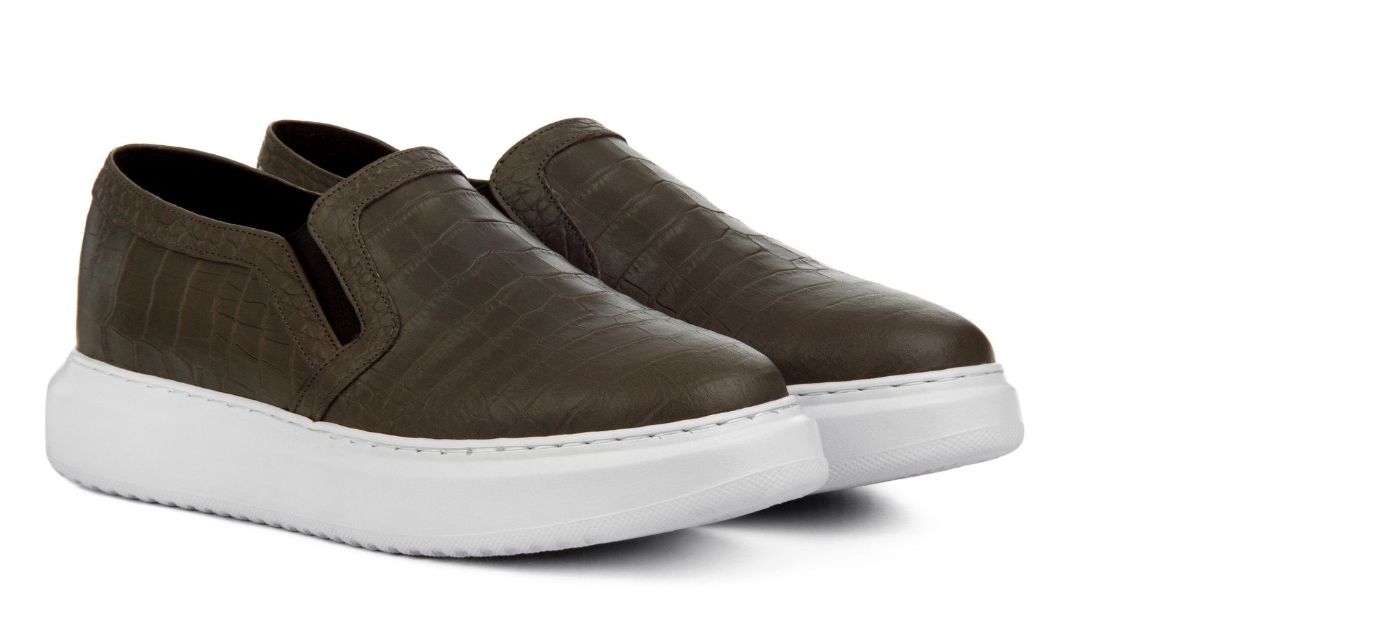 Bournemouth - Sneakers con rialzo in Pelle Pieno Fiore Stampato fino a 6,5 cm più alto