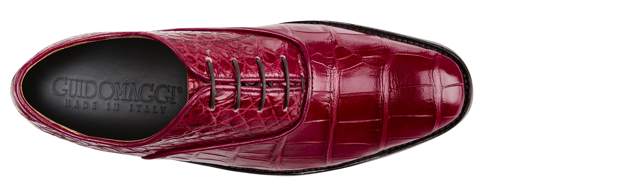 ANDRETTA - SCARPE CON RIALZO IN PELLE COCCODRILLO DA 6 A 8 CM PIÙ ALTO