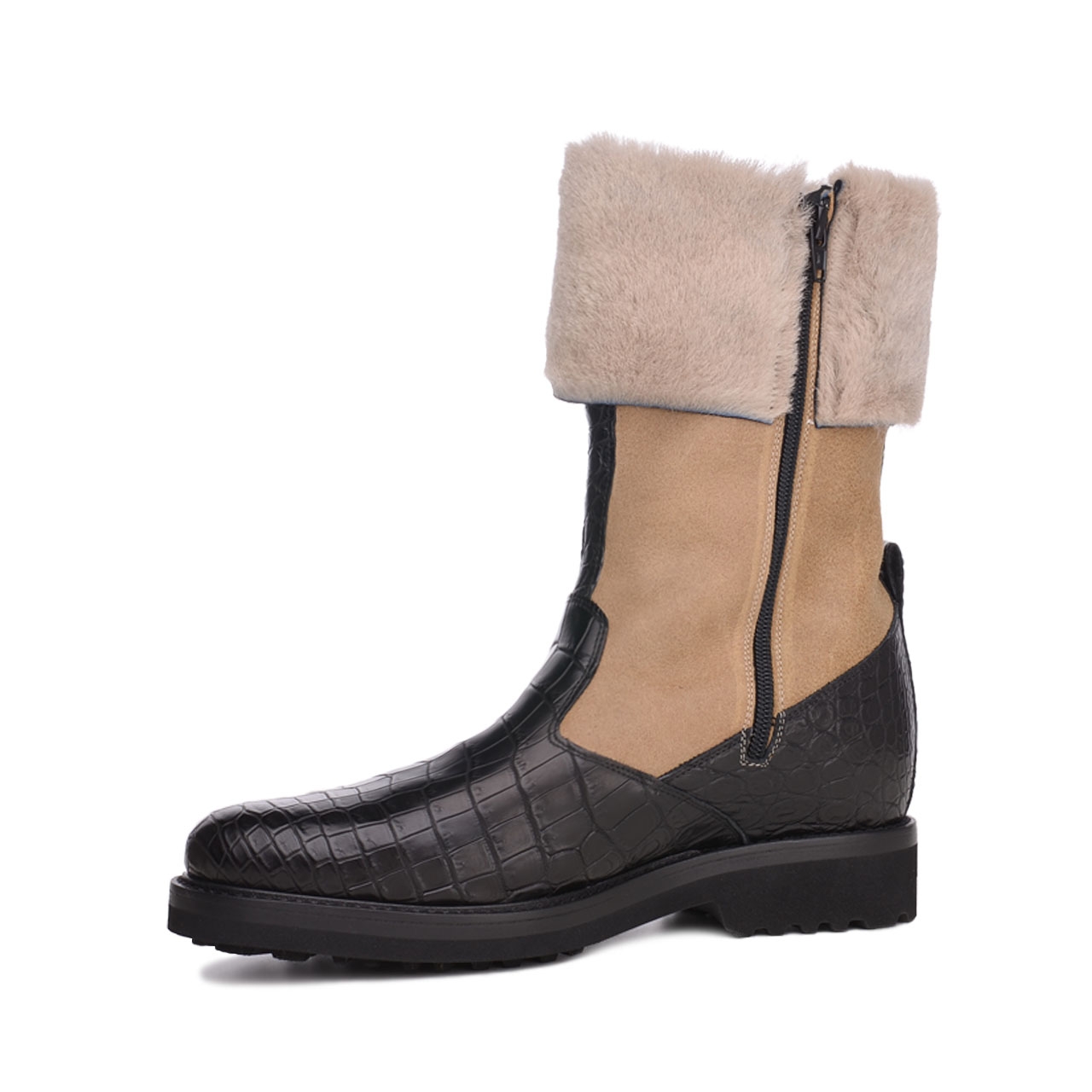 Astana - Elevator Boots in Mix of leathers from 2.4 to 4 inches