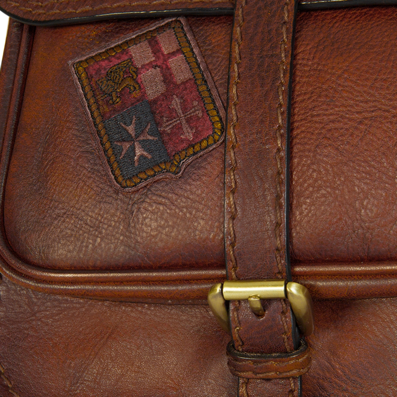 Bisaccia Brown - Sac à dos en cuir