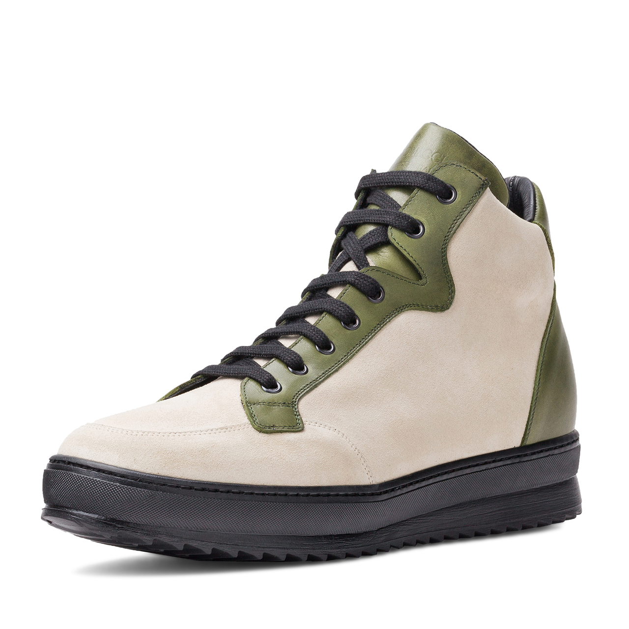 Beirut - Elevator Sneakers in Mix of leathers from 2.4 to 4 inches