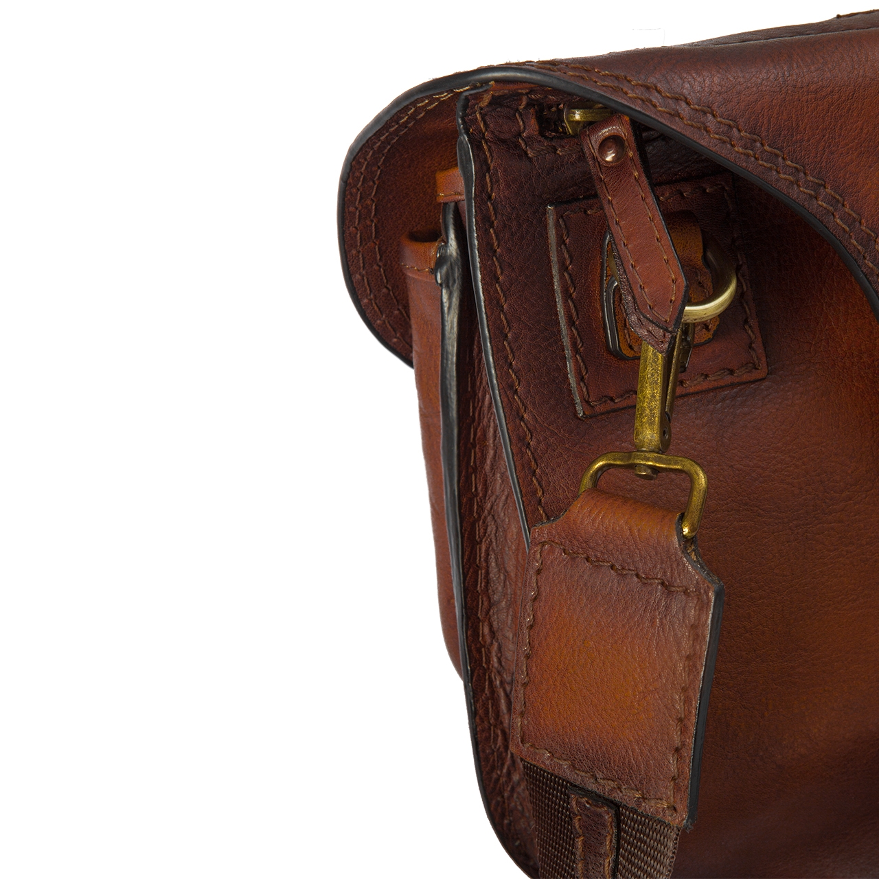 Bisaccia Brown - Sac à dos en cuir