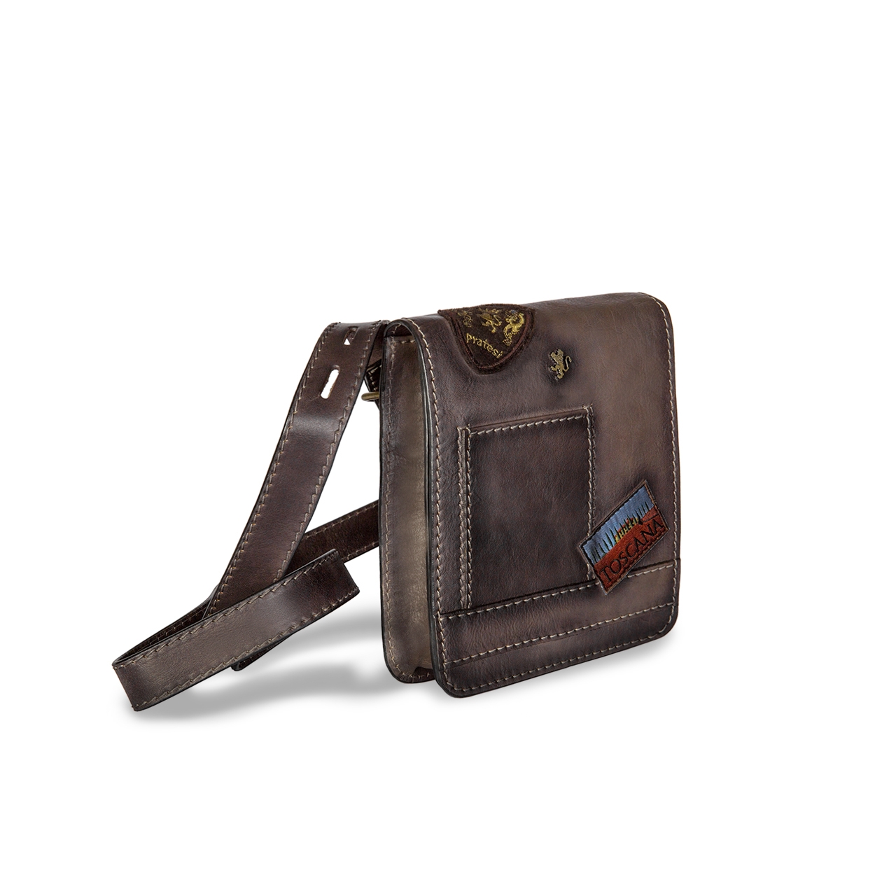 Messenger - Sac en cuir Pratesi pour homme
