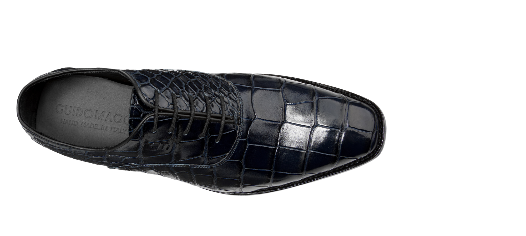 Esperia - Scarpe Classiche con rialzo da uomo in Pelle Coccodrillo da 6 a 8 cm più alto