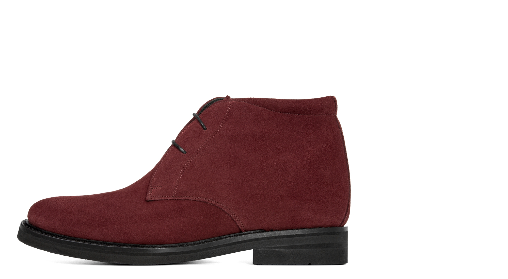 Quito - Bottines Courtes Rehaussantes en Cuir Daim de 6 cm à 8 cm en plus