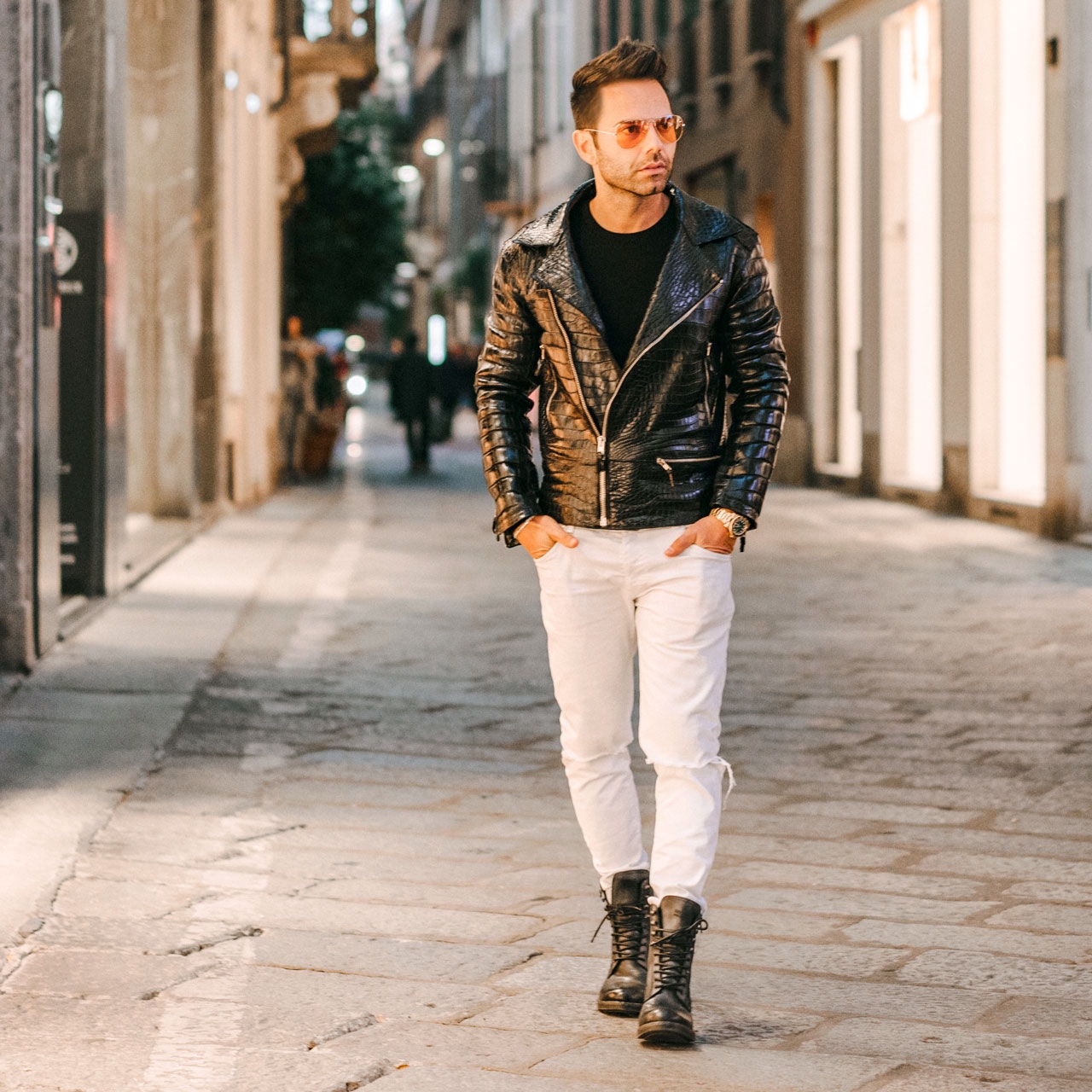 Croco Jacket - Veste en Cuir de crocodile