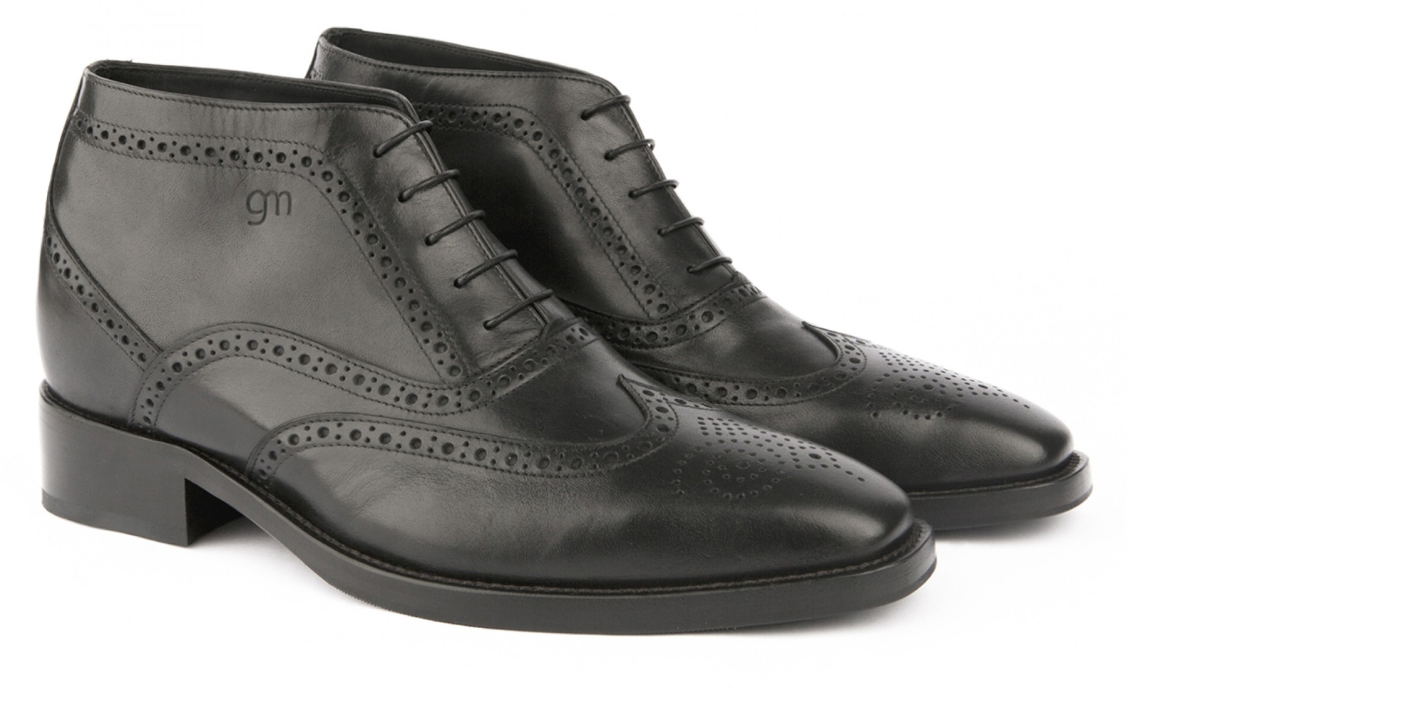 Boulevard Haussmann - Elevator Boots in Full Grain Leather from 2.4 to 3.1 inches