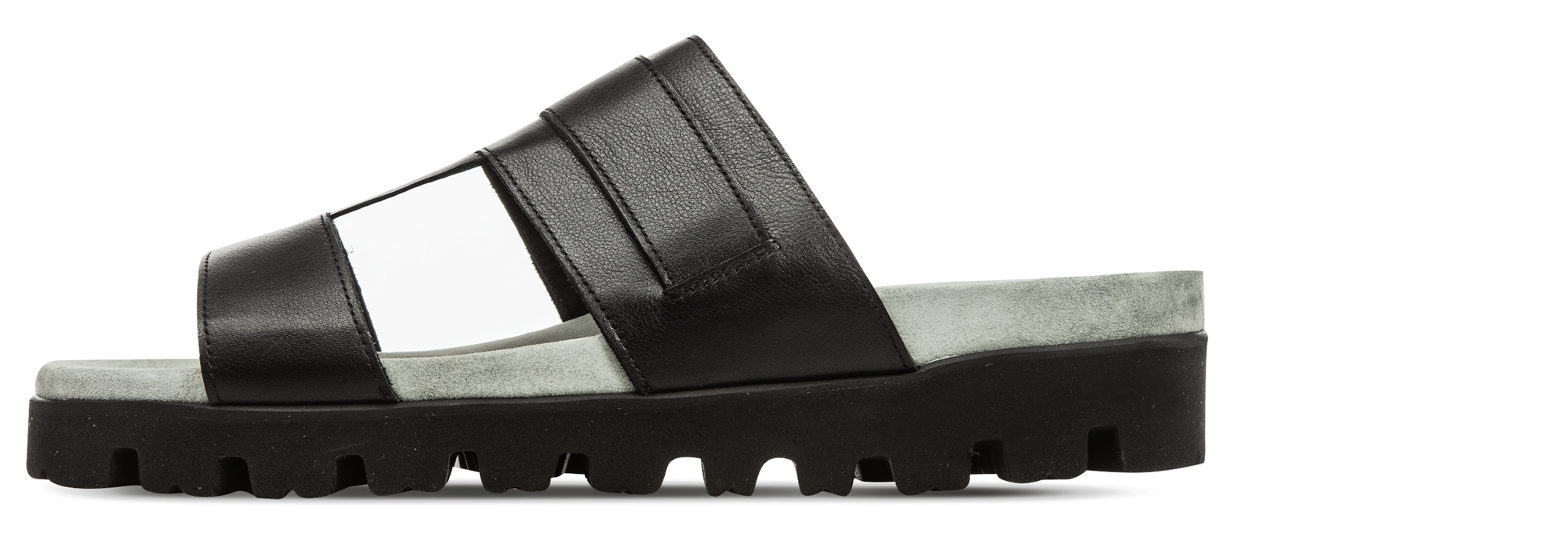 Noha -sandalo con rialzo in Pelle fino a 6 cm più alto