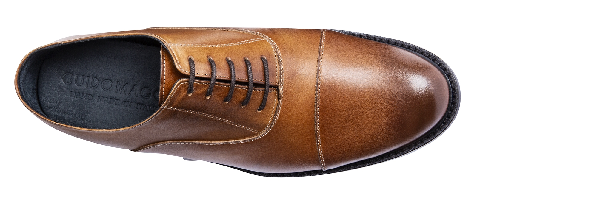 Beverly Hills - Chaussures Classiques rehaussantes en Cuir Tamponné à la main de 6 cm à 8 cm en plus