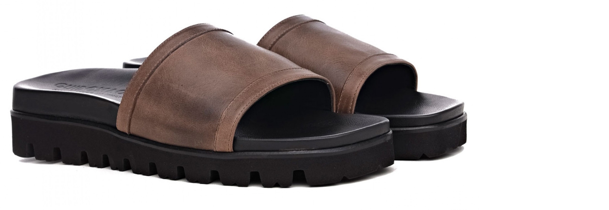 ANTIGUA -SANDALO CON RIALZO IN PELLE FINO A 6 CM PIÙ ALTO