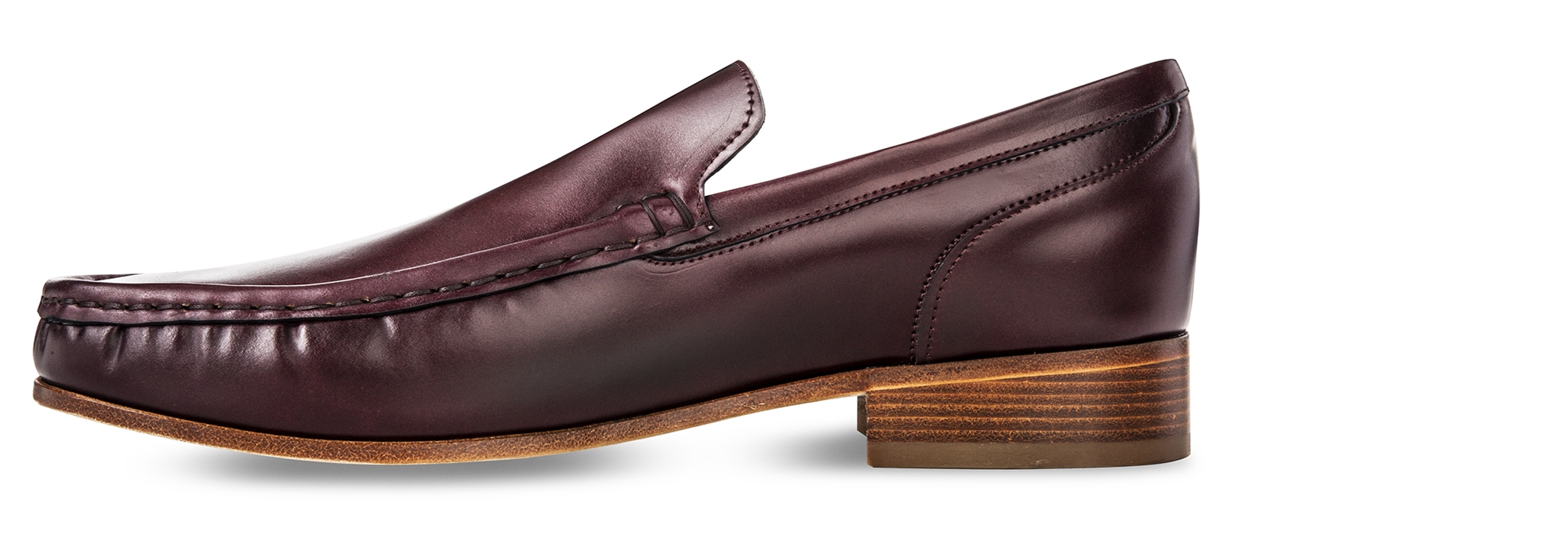 Elvas - Elevator loafers in Shell cordovan Leather from 2.4 to 3.1 inches